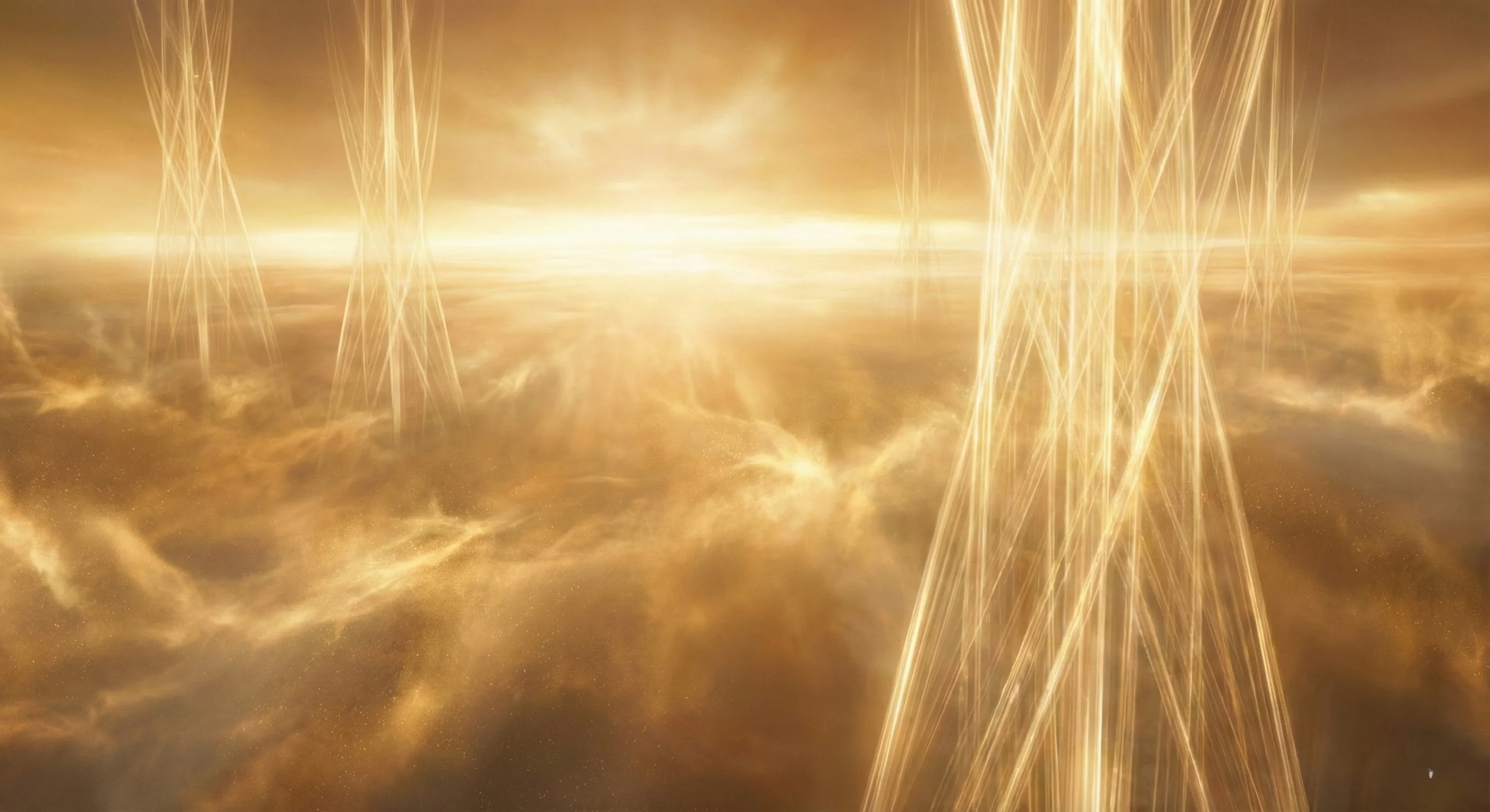 Fourth Heaven in Isra Wal Miraj - Gold and Light