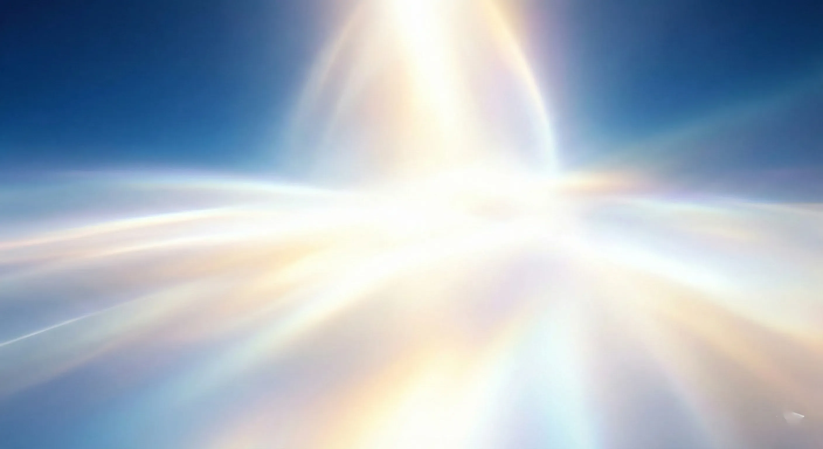 Abstract divine light representing the meeting with Allah